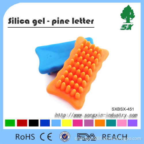 Wholesale Silicone Massage Bath Brush for Pet,Silicone Dog and Cat Bath Brush